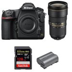 Nikon d850 + 24 - 70mm f / 2. 8e ed vr + sandisk 128gb extreme pro uhs - ii sdxc 300mb / s + en - el15b ...