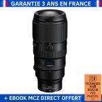 Nikon z 100 - 400 mm f4. 5 - 5. 6 vr s + ebook '20 techniques pour r�ussir vos photos' - objectif nikon ...