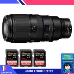 Nikon z 100 - 400mm f4. 5 - 5. 6 vr s + 3 sandisk 32gb extreme pro uhs - ii sdxc 300 mb / s + ebook 'devenez ...