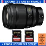 Nikon z 135mm f / 1. 8 s plena + 2 sandisk 256gb extreme pro uhs - ii sdxc 300 mb / s + ebook '20 techniques ...