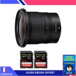 Nikon z 14 - 30mm f / 4 s + 2 sandisk 64gb uhs - ii 300 mb / s + ebook 'devenez un super photographe' ...