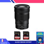 Nikon z 24 - 120mm f4 s + 2 sandisk 32gb extreme pro uhs - ii sdxc 300 mb / s + ebook 'devenez un super ...