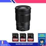 Nikon z 24 - 120mm f4 s + 3 sandisk 32gb extreme pro uhs - ii sdxc 300 mb / s + ebook 'devenez un super ...