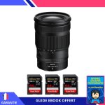 Nikon z 24 - 120mm f4 s + 3 sandisk 64gb extreme pro uhs - ii sdxc 300 mb / s + ebook 'devenez un super ...