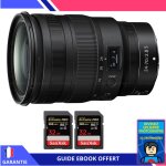 Nikon z 24 - 70mm f / 2. 8 s + 2 sandisk 32gb uhs - ii 300 mb / s + ebook 'devenez un super photographe' ...