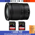 Nikon z 24 - 70mm f / 4 s + 2 sandisk 32gb uhs - ii 300 mb / s + guide pdf  20 techniques pour reussir ...