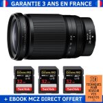 Nikon z 28 - 400mm f / 4 - 8 vr + 3 sandisk 32gb extreme pro uhs - ii sdxc 300 mb / s + ebook '20 techniques ...