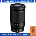 Nikon z 28 - 400mm f4 - 8 vr + ebook '20 techniques pour r�ussir vos photos' - objectif nikon z