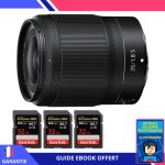 Nikon z 35mm f / 1. 8 s + 3 sandisk 32gb uhs - ii 300 mb / s + ebook 'devenez un super photographe' - ...