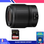 Nikon z 50mm f / 1. 8 s + 1 sandisk 32gb uhs - ii 300 mb / s + ebook 'devenez un super photographe' - ...