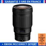 Nikon z 50mm f1. 2 s + ebook '20 techniques pour réussir vos photos' - objectif nikon z Nikon z 50mm f1. 2 s + ebook '20 techniques pour réussir vos photos' - objectif nikon z