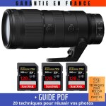 Nikon z 70 - 200mm f / 2. 8 vr s + 3 sandisk 128gb uhs - ii 300 mb / s + guide pdf  20 techniques pour ...