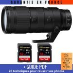 Nikon z 70 - 200mm f / 2. 8 vr s + 2 sandisk 32gb uhs - ii 300 mb / s + guide pdf  20 techniques pour ...