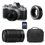Nikon z fc + z 16 - 50 silver + z 50 - 250 garanti 3 ans + sac + carte sd 8 go + adaptateur ftz ii