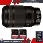 Nikon z mc 105mm f / 2. 8 vr s macro + 2 sandisk 128gb uhs - ii 300 mb / s + ebook 'devenez un super ...