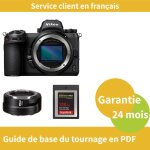 Nikon z7 ii camera + nikon bague d'adaptation ftz ii + sandisk 128 go extreme sd card pro cfexpress type ...