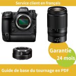 Nikon z9 camera + objectif nikon z 28 - 75mm f2. 8 nikkor + nikon bague d'adaptation ftz ii