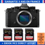 Nikon zf + 3 sandisk 128gb extreme pro uhs - ii sdxc 300 mb / s + ebook '20 techniques pour russir vos ...