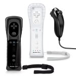 Pour nintendo wii contrle joystick 2 en 1 sans fil a distance gamepad contrleur ensemble motion plus ...