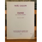 No�l gallon danse pour fl�te et piano partition editions leduc