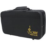 Noir - etui de clarinette noir avec grille, boîte de transport, accessoires de valise, sac rembourré, ... Noir - etui de clarinette noir avec grille, boîte de transport, accessoires de valise, sac rembourré, ...