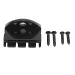 Noir headless 4 cordes chevalet de guitare electrique mtal rsistant a la corrosion tte sans tte guitare ...