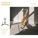 Noir jaune - tr�pied de table pour saxophone, support pour fl�te, alto, basse, t1