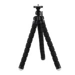 Le noir - mini trpied de poulpe en ponge flexible pour iphone, samsung, xiaomi, huawei, smartphone, ...