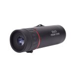 Le noir t�lescope monoculaire hd 10x25, zoom focus, film vert, chasse optique, port�e touristique de ...