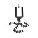 Le noir - trpied flexible portable poulpe, pour tlphone portable, smartphone, dslr, appareil photo, ...