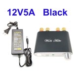 Noire 12v5a - carte d'amplificateur audio de puissance numérique sans fil, bluetooth 5. 0, tpa3116, tpa3116wic ... Noire 12v5a - carte d'amplificateur audio de puissance numérique sans fil, bluetooth 5. 0, tpa3116, tpa3116wic ...