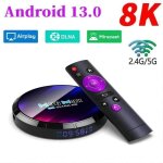 Nouveau android 13. 0 smart tv box h96 max box dcodeur netflix media player 2gb 16gb rockchip rk3528 ...
