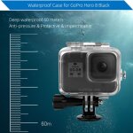 Nouveau bo�tier de bo�tier �tanche pour appareil photo de sport shell diving 60m pour go - pro 8 black ...