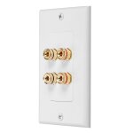 Nouveau panneau audio pour 2 haut - parleurs, 4 postes, plaque murale pour home cinma