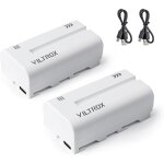Np - f550 2200mah batterie li - ion lot de 2, rechargeables de remplacement pour sony np - f550 f750, ...