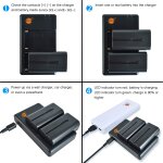 Np - f550 f570 lot de 2 batteries de rechange rechargeables et chargeur double compatible avec sony np ... Np - f550 f570 lot de 2 batteries de rechange rechargeables et chargeur double compatible avec sony np ...
