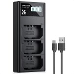 Np - fz100 chargeur, 3 slot batterie chargeur avec ecran lcd compatibles avec sony a7iii a7iv a7rv a6700 ... Np - fz100 chargeur, 3 slot batterie chargeur avec ecran lcd compatibles avec sony a7iii a7iv a7rv a6700 ...