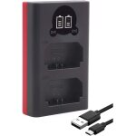 Np - fz100 chargeur de batterie (18582) ¿ (usb, double, lcd, entre usb - c et micro - usb)