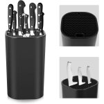 Oayew - bloc � couteaux sans couteau, bloc � couteaux noir, porte - couteaux universel, bloc � couteaux ...