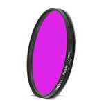 Objectif d'appareil photo reflex numrique, rouge, orange, jaune, vert, bleu, violet, filtre de document ...