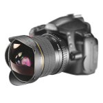 Objectif fisheye ultra grand angle manuel 8 mm f / 3. 0 pour canon pour appareil photo reflex num�rique ...
