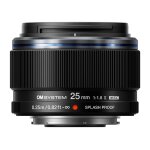 Objectif � focale fixe om system m. zuiko digital 25 mm f / 1. 8 ii noir pour monture micro 4 / 3