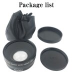Objectif grand angle professionnel 0, 45x avec partenaires, objectif pour appareil photo, objectif pour ...