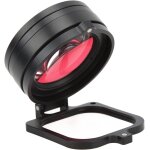 Objectif macro hd 16x avec filtre de plongée rouge violet, bague d'adaptation 58 mm et capuchon d'objectif ... Objectif macro hd 16x avec filtre de plongée rouge violet, bague d'adaptation 58 mm et capuchon d'objectif ...