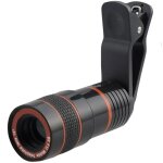 Objectif macro professionnel pour t�l�phone - grossissement x8, durable, compatible avec la plupart des ...