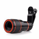 Objectif zoom universel 8x12x, tlobjectif effet zoom haute dfinition, mise au point monoculaire, tlescope ...