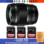 Olympus m. zuiko digital ed 45mm f / 1. 2 pro + 3 sandisk 64gb uhs - ii 300 mb / s + guide pdf mcz direct ...