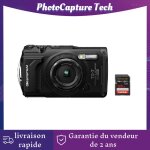 Olympus om system tough tg - 7 compact 12 mpix noir + sandisk extreme pro uhs - i de 128go
