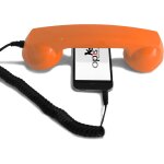 Opis 60s micro - combin� telephone portable / ecouteurs filaire / casque audio en forme combin� t�l�phonique ...