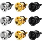 (or, argent, noir) 9 guitares avec boutons guitare en mtal avec serrure avec vis et tampons en caoutchouc ...